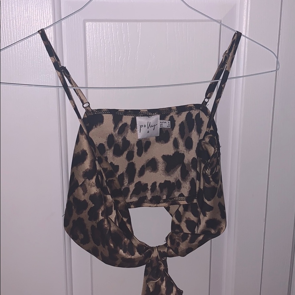 Princess Polly leopard wrap tank